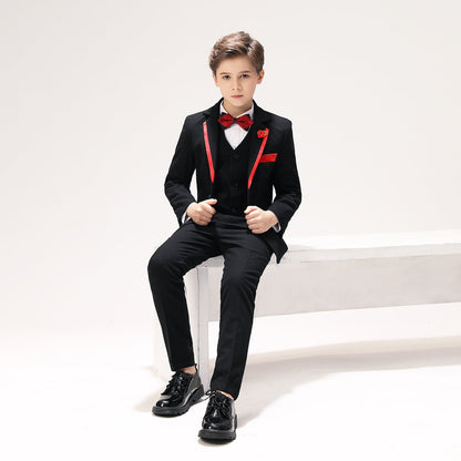 ly1245 Formal Page Boy Colorful 5 Piece Boys Suits