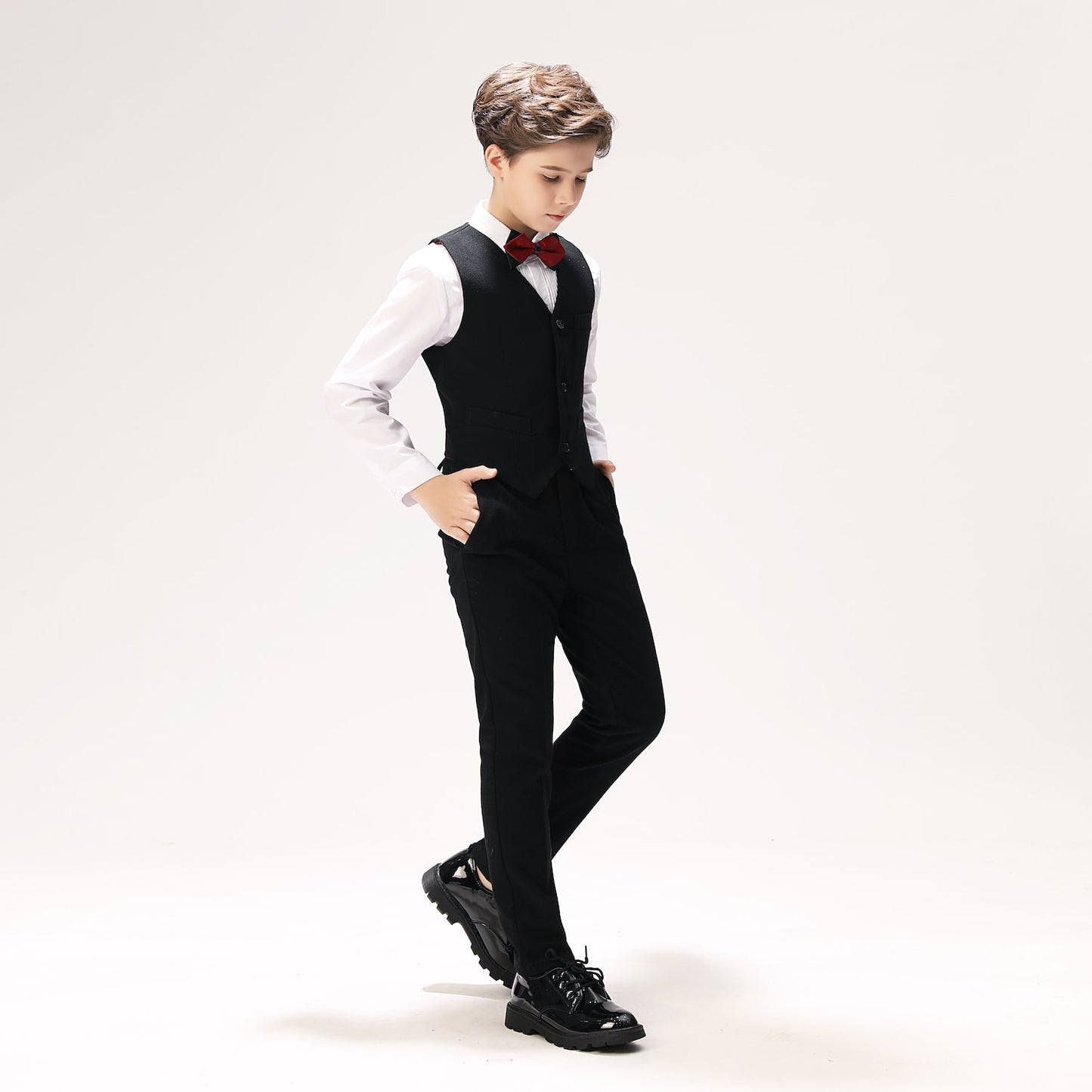 ly1245 Formal Page Boy Colorful 5 Piece Boys Suits