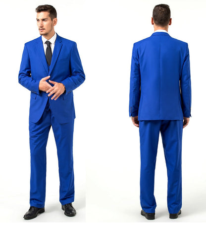 ly1700 Royal Blue Two Button Wedding 3 Pieces Men Suits