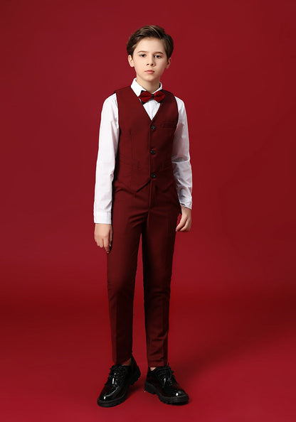 ly1245 Formal Page Boy Colorful 5 Piece Boys Suits