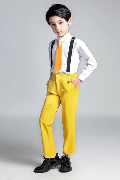 ly1683 Yellow Popular Suits 5 Piece Boys Suits