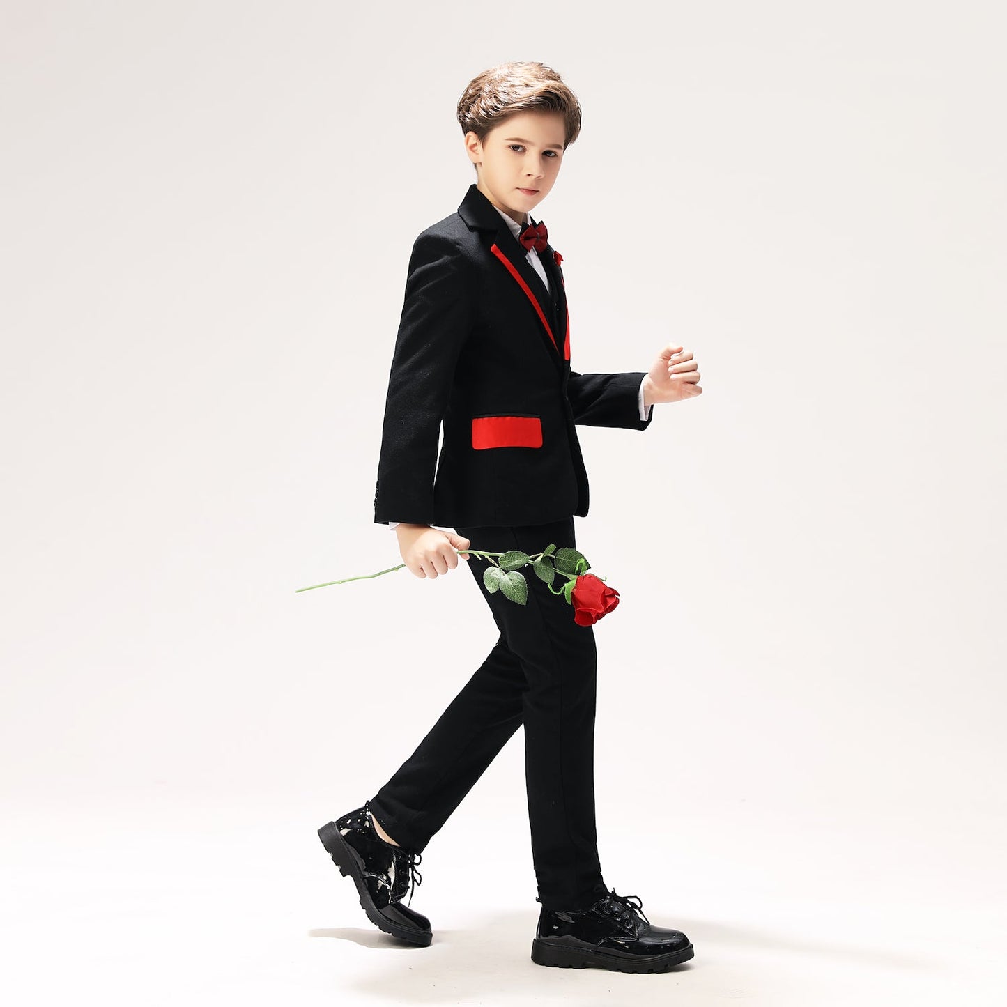 ly1245 Formal Page Boy Colorful 5 Piece Boys Suits