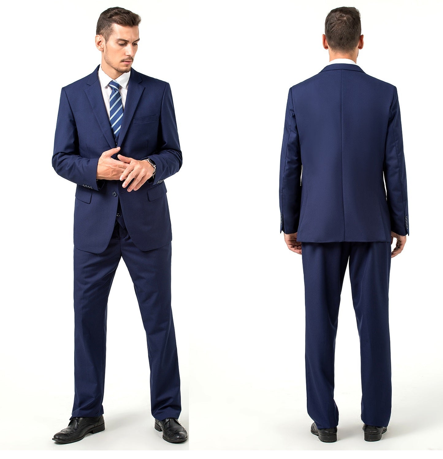 ly1303 Two Button 3 Pieces Slim Fit Men Suits (MORE COLORS+)