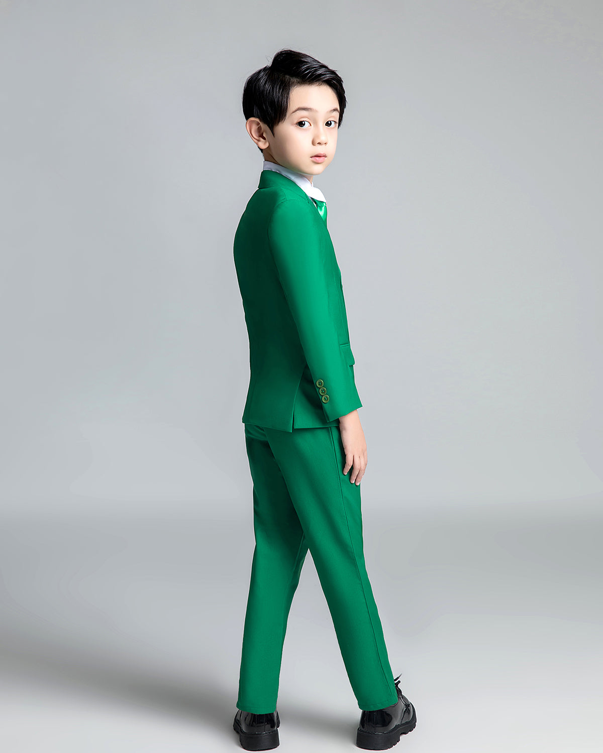 ly1682 Green Kid Boys Classic 5 Piece Boys Suits