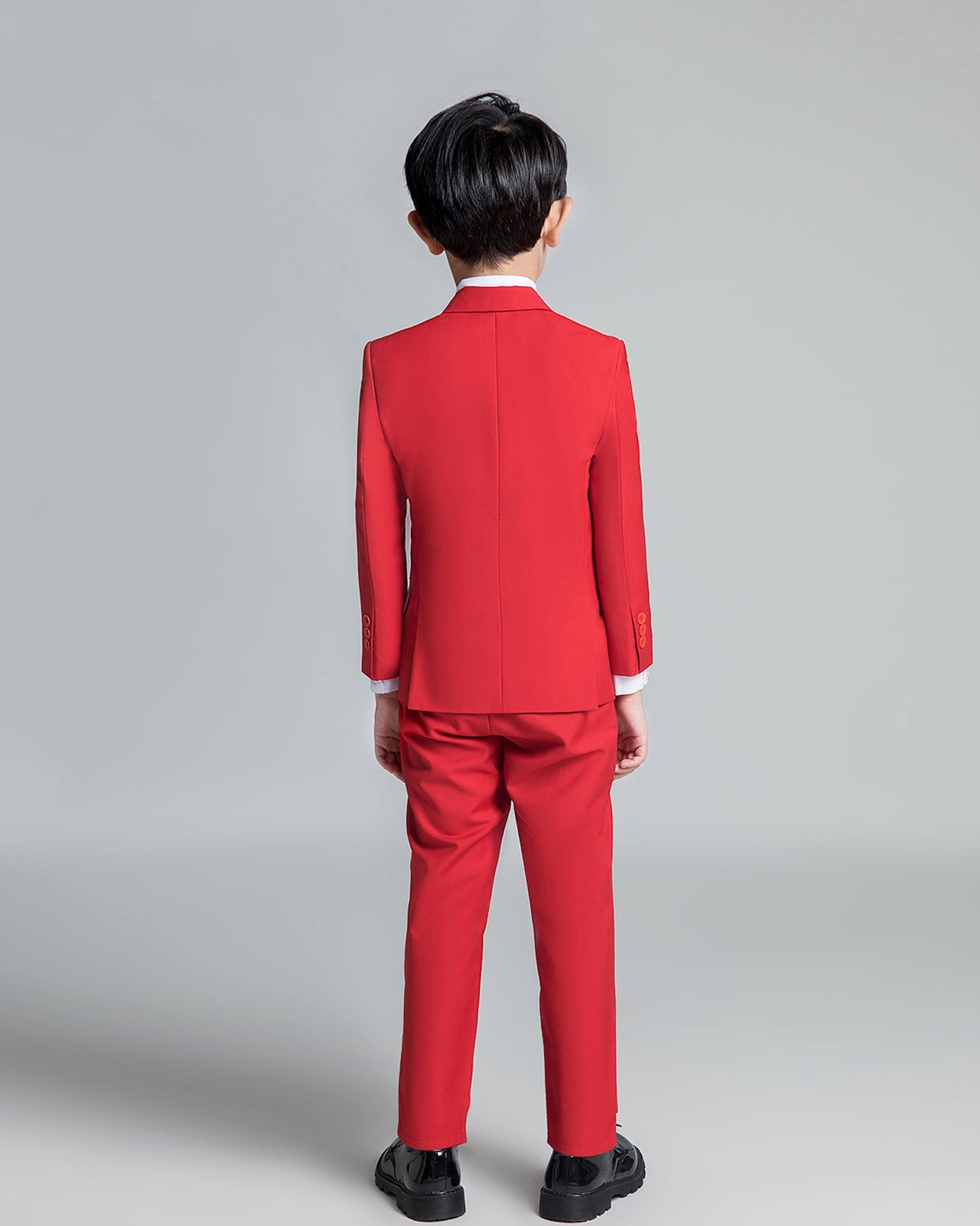 ly1225 Red Classic Suits Set 5 Piece Boys Suits