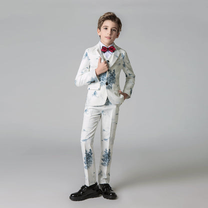 ly1201 Unique Design Slim Fit Modern 5 Piece Boys Suits