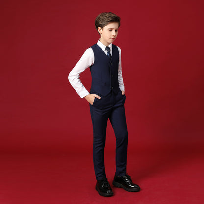 ly1245 Formal Page Boy Colorful 5 Piece Boys Suits