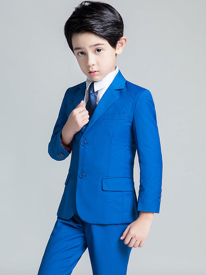 ly1228 Royal Blue Formal Classic 5 Piece Kids Boys Suits