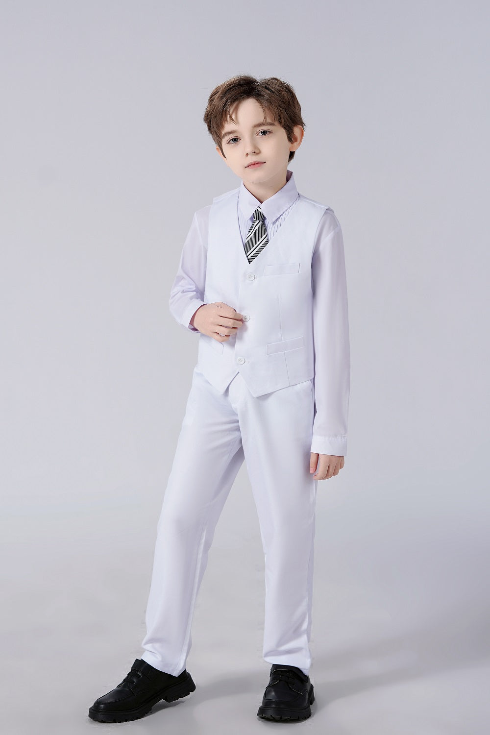 ly1298 Formal 5 Piece Boys Suits（MORE COLORS+)