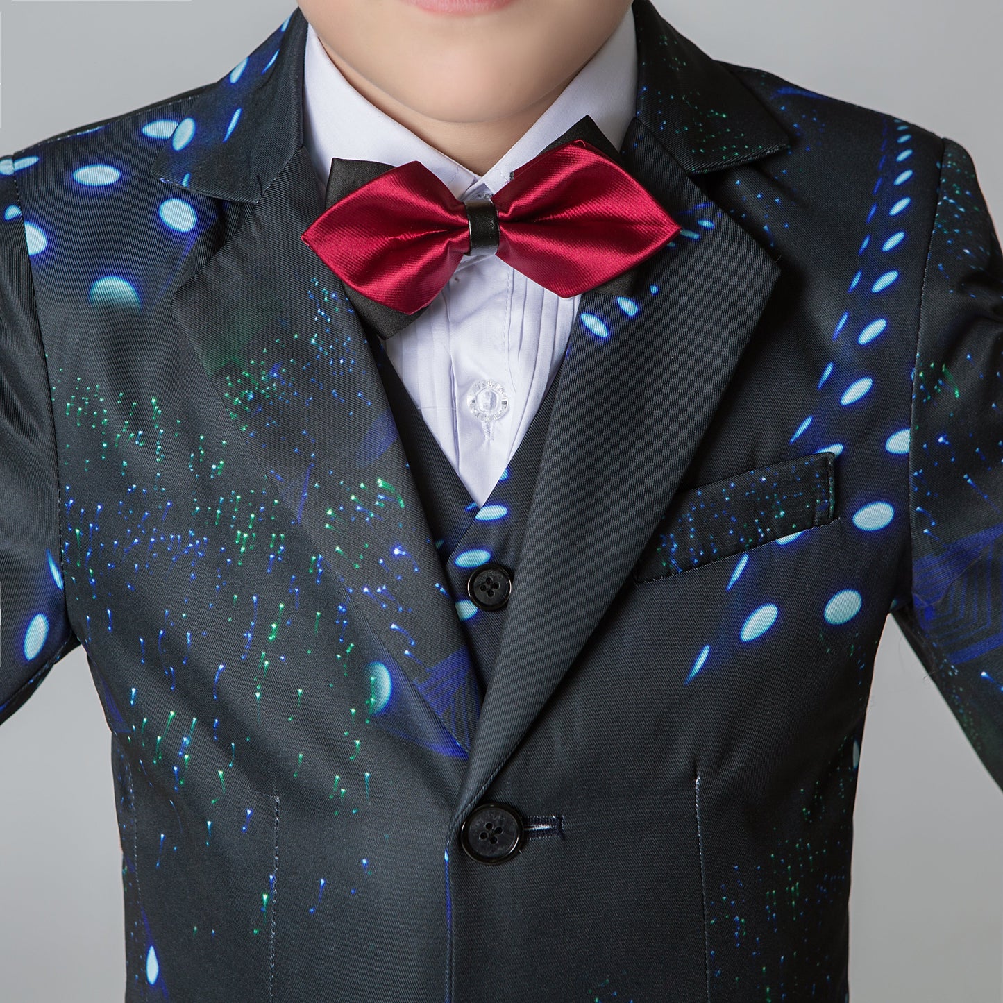 ly1222 Unique Design Slim Fit Modern 5 Piece Boys Suits