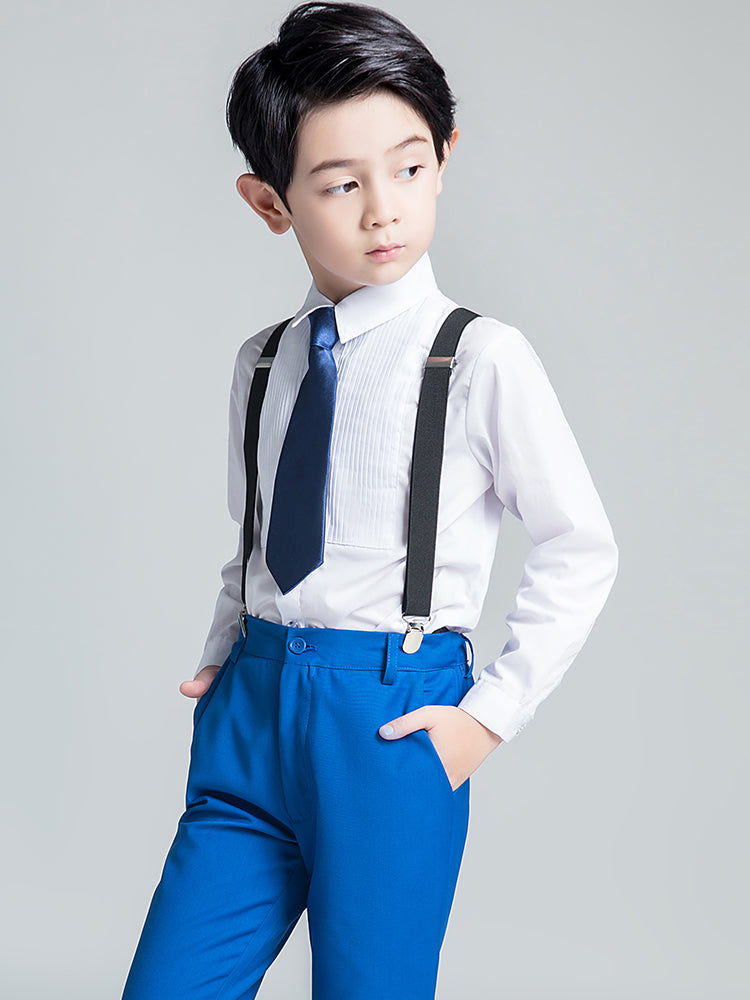 ly1228 Royal Blue Formal Classic 5 Piece Kids Boys Suits