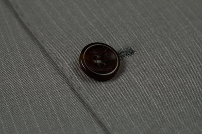 ly1057 Grey Solid Color Men's Two Button Stripe Blazer