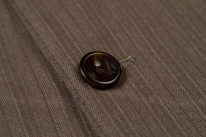 ly1058 Khaki Stripe Men's Two Button Stripe Blazer