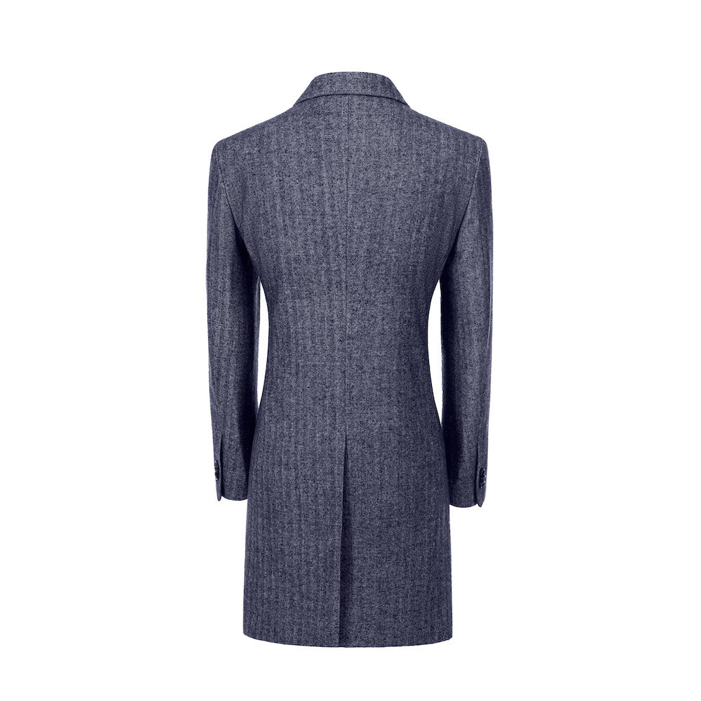 lyc1001 Men's Wool Coat Winter Trench Long Coat With Pockets