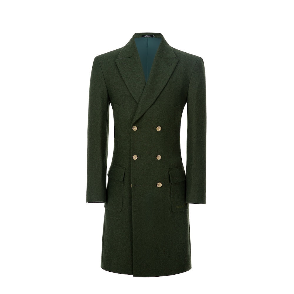 Slim fit classic wool coat with all the right detail and high quality craftmanship