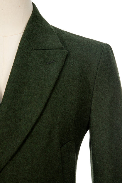 lyc1004 Men's Wool Coat Winter Double Breasted Long Coat