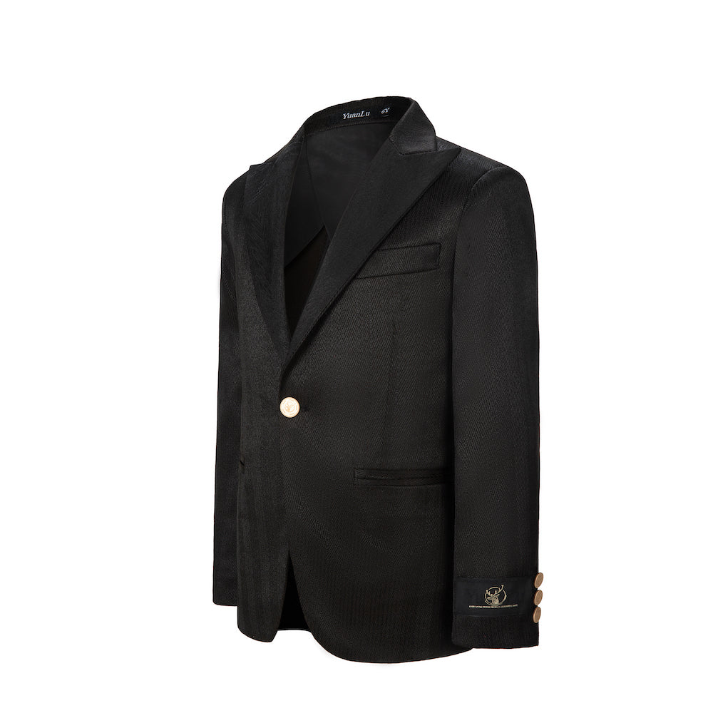 ly1165 Black Boys Formal Blazer, School Jacket