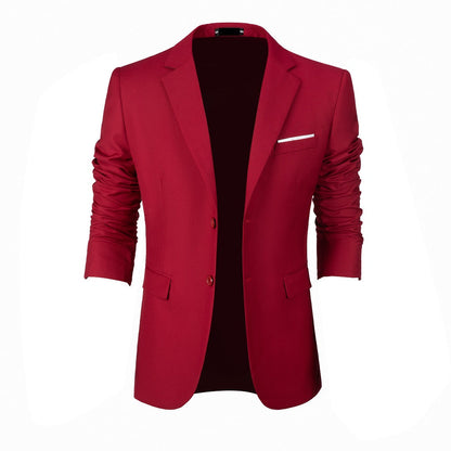 ly1665 Red Two Button Wedding 3 Pieces Slim Fit Men Suits