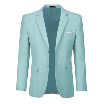 ly1483 Mint Green Men's Two Button Blazer for Party, Wedding and Business