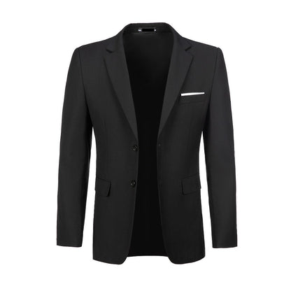 ly1701 Black Men's Two Button Blazer for Party, Wedding and Business