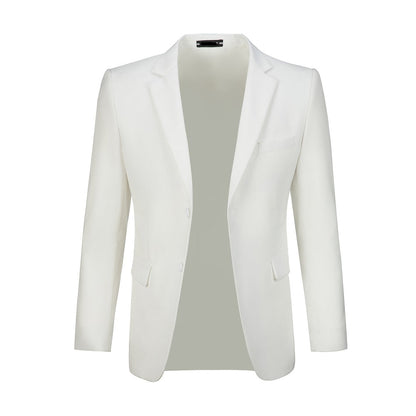 ly1485 Ivory Men's Two Button Blazer for Party, Wedding and Business