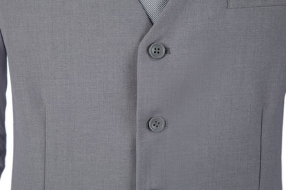 ly1325 Light Grey Two Button Wedding 3 Pieces Slim Fit Men Suits