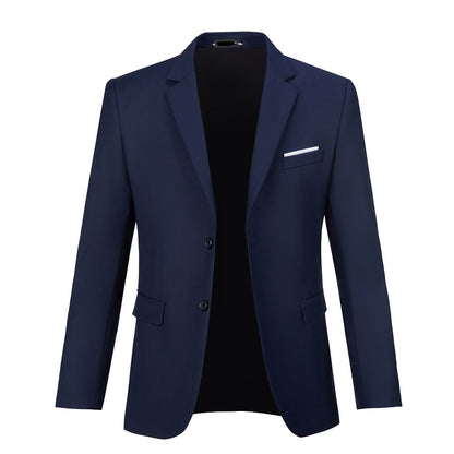 ly1344 Navy Men's Two Button Blazer for Party, Wedding and Business