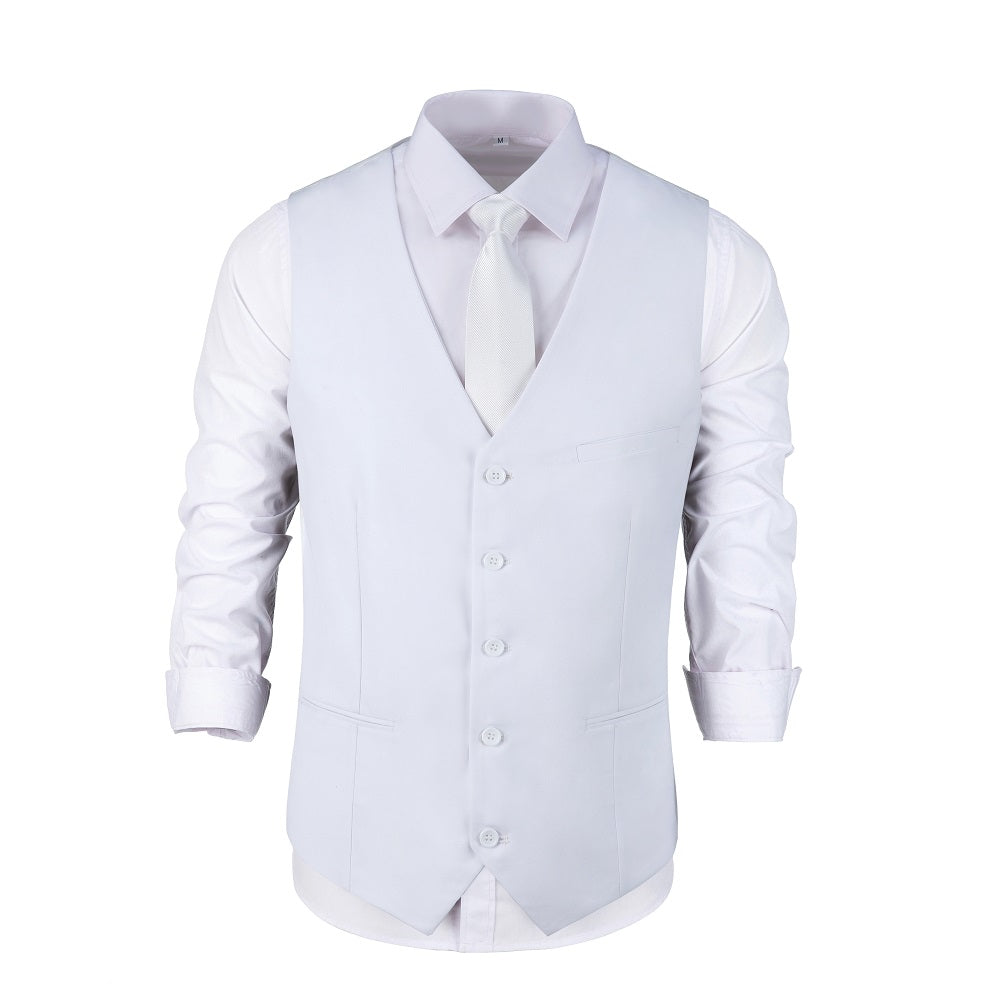 White Men's Vest for Party, Wedding and Business