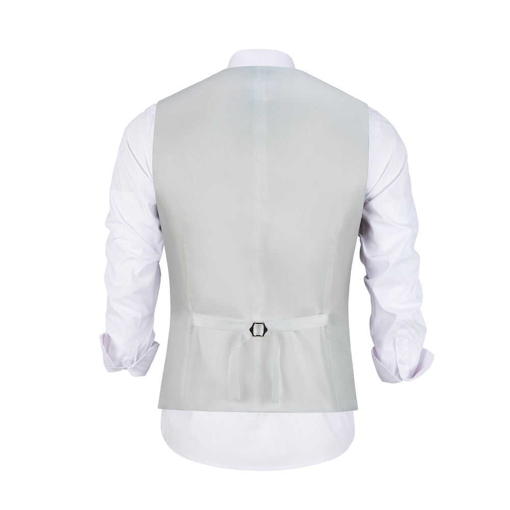 ly1460 Chaleco blanco para hombre para fiestas, bodas y negocios