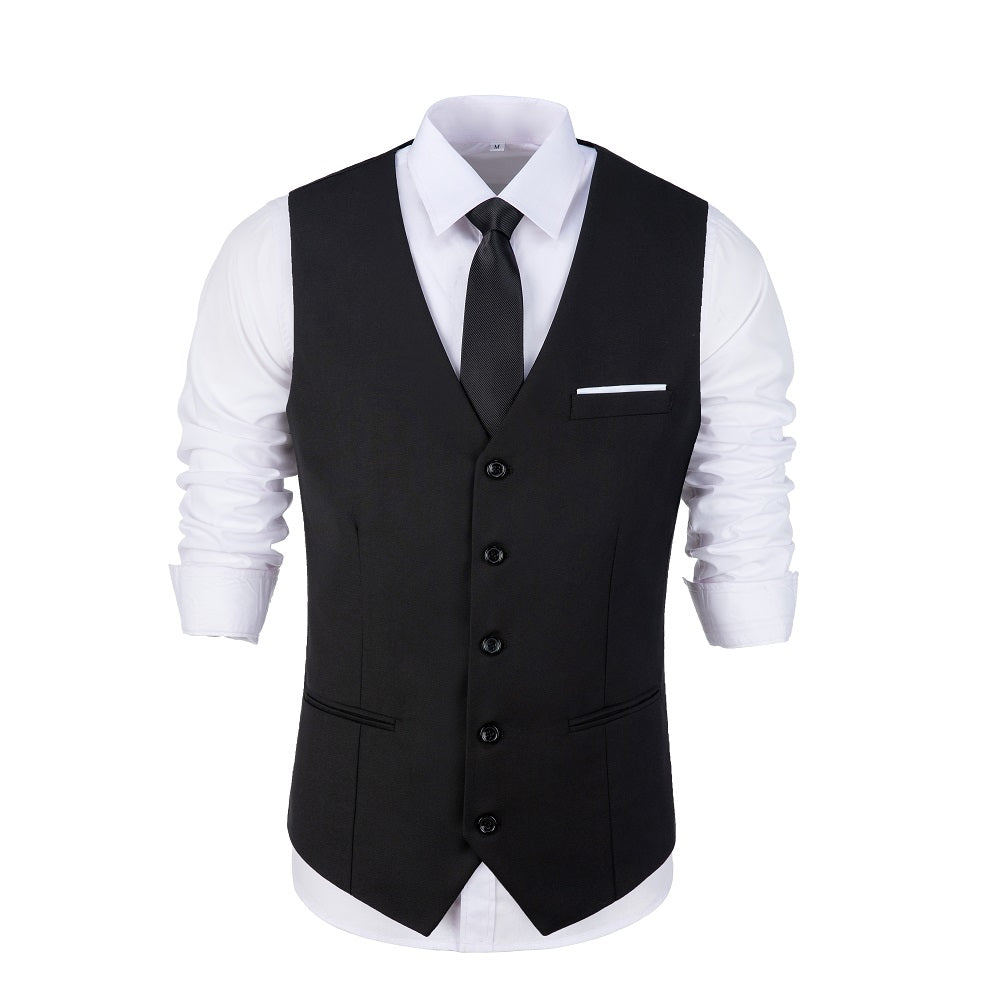 Black Men's Vest for Party, Wedding and Business – Lynerun