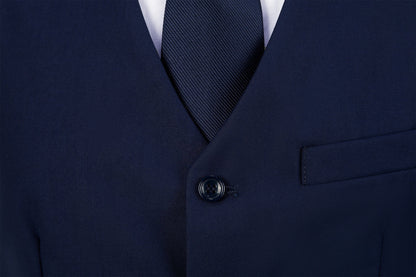 ly1698 Navy Two Button Wedding 3 Pieces Slim Fit Men Suits