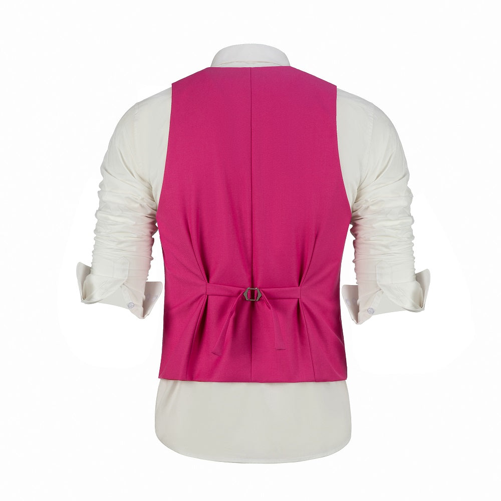 ly1464 Fuchsia Men's Vest for Party, Wedding and Business