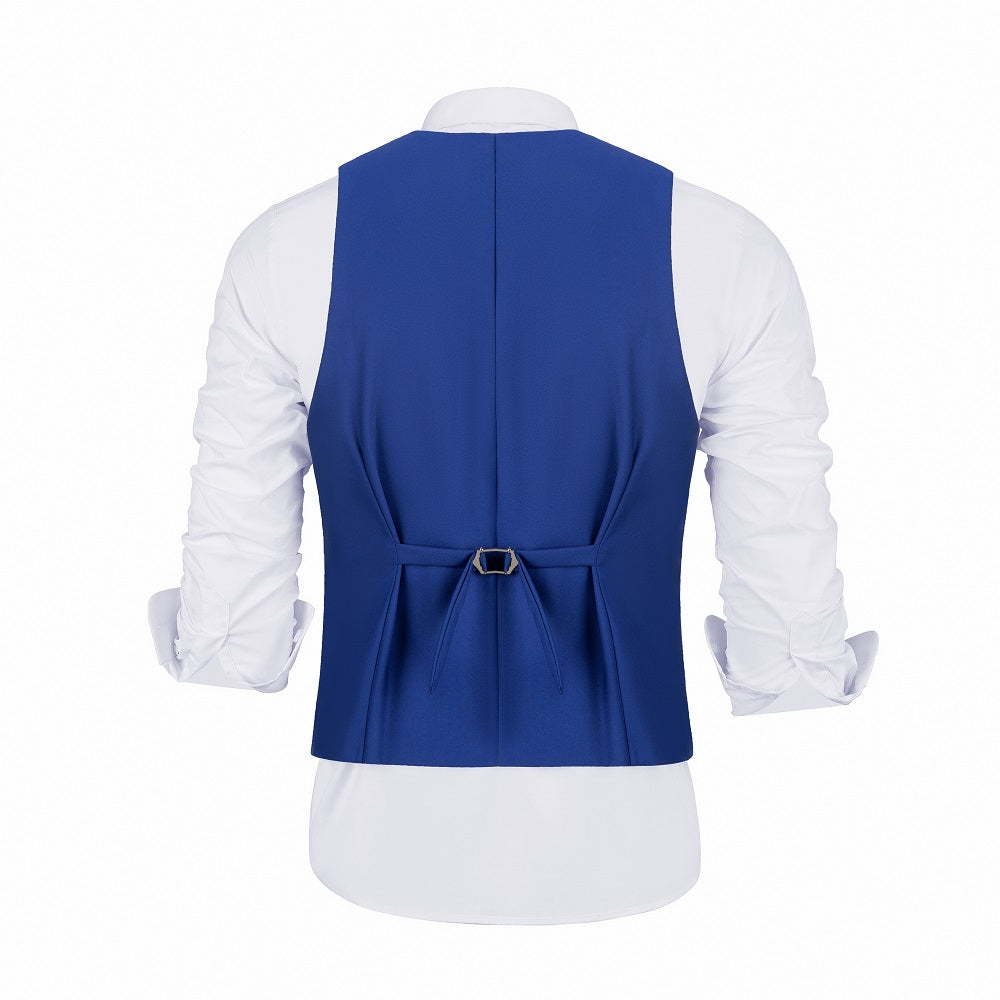 ly1377 Royal Blue Two Button Wedding 3 Pieces Slim Fit Men Suits