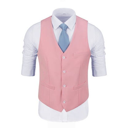 ly1482 Pink Two Button Wedding 3 Pieces Slim Fit Men Suits