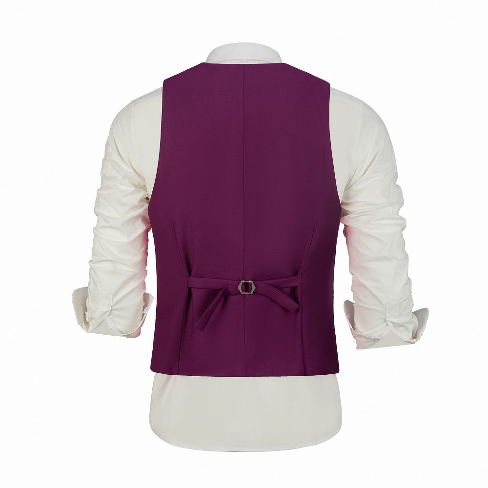 ly1467 Purple Men's Vest for Party, Wedding and Business