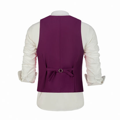 ly1467 Purple Men's Vest for Party, Wedding and Business