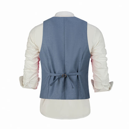 ly1463 Denim Blue Men's Vest for Party, Wedding and Business