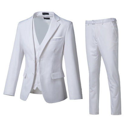 ly1703 Two Button Wedding 3 Pieces Slim Fit Men Suits (MORE COLORS+)