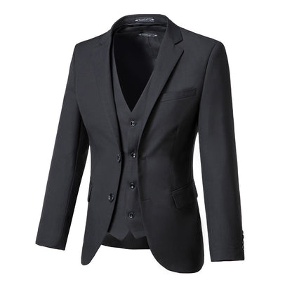 ly1701 Black Men's Two Button Blazer for Party, Wedding and Business