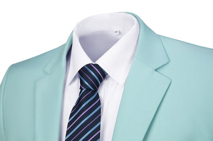 ly1484 Mint Green Two Button Wedding 3 Pieces Slim Fit Men Suits