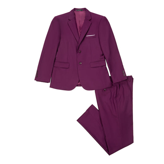 Purple Two Button Wedding 2 Pieces Men's Suits Jacket+Pants