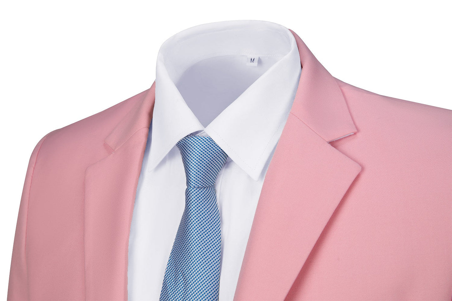 ly1480 Pink Men's Two Button Blazer for Party, Wedding and Business