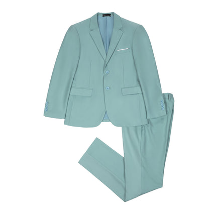 ly1369 Mint Green Two Button Wedding 3 Pieces Slim Fit Men Suits