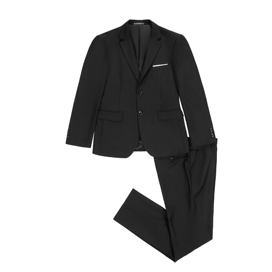 Black Two Button Wedding 2 Pieces Men's Suits Jacket+Pants