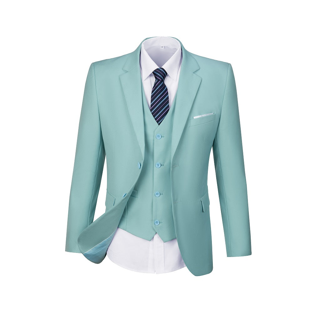 ly1296 Two Button 3 Pieces Men Suits (MORE COLORS+)