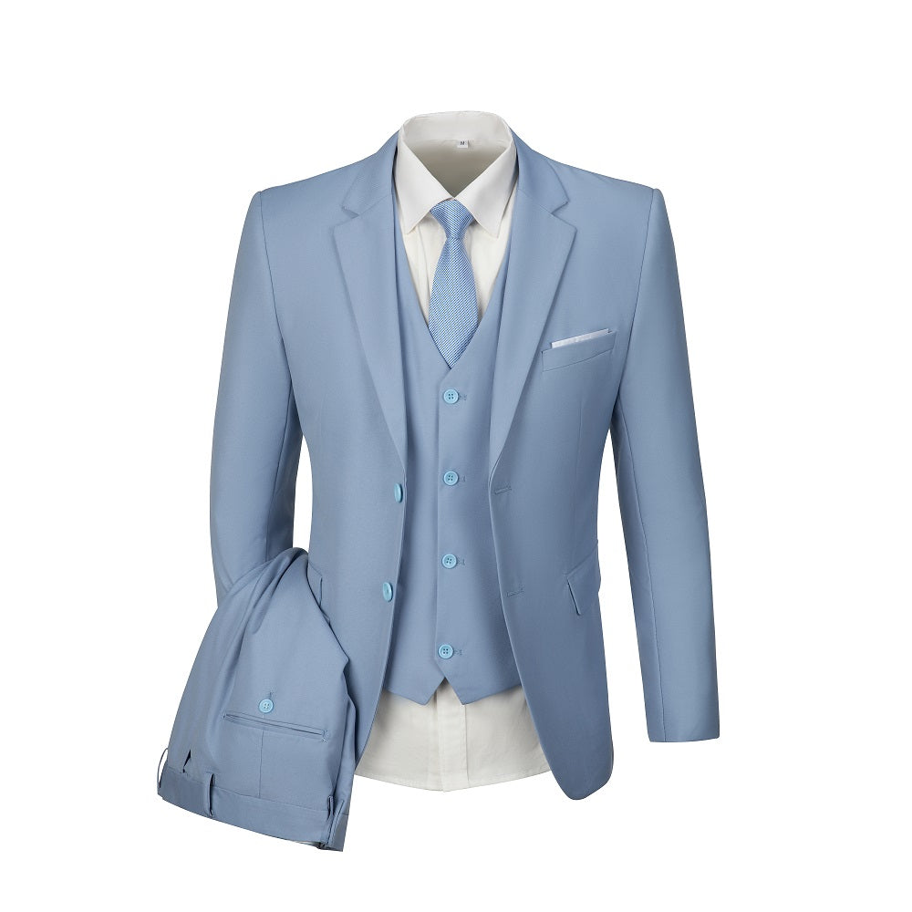 ly1296 Two Button 3 Pieces Men Suits (MORE COLORS+)