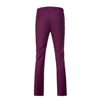 ly1453 Purple Men's Pants for Party, Wedding and Business