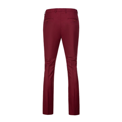 ly1450 Burgundy Men's Pants for Party, Wedding and Business