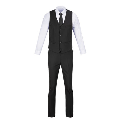 ly1489 Black Two Button Wedding 3 Pieces Slim Fit Men Suits