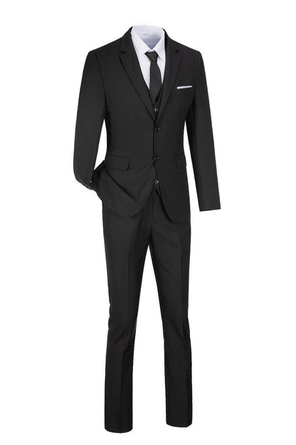 Two Button Wedding 3 Pieces Slim Fit Men Suits (MORE COLORS+)